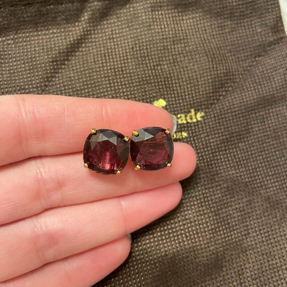 Kate Spade Purple Gemstone Earrings